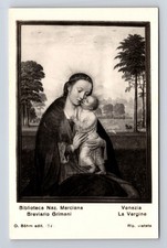 Cartolina RPPC Artista Breviario Grimani La Vergine Vergine Vergine
