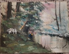 OLIO SU TELA 30 X 40 QUADRO DI