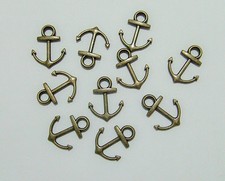 20pz charms ciondoli Ancora  18x14mm  colore bronzo bijoux