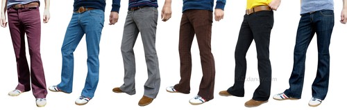 Jeans uomo bootcut - , velluto