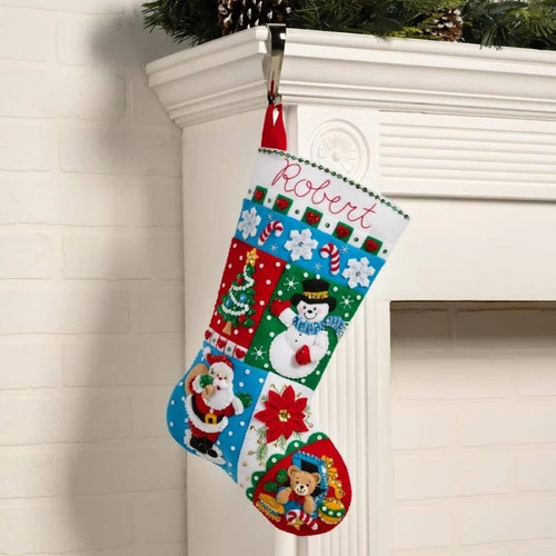 Bucilla holiday patchwork - bucilla,