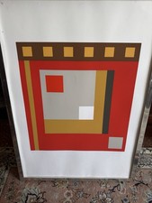 Mauro Reggiani Litografia Anni 70 Cornice Coeva Senza Vetro