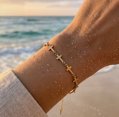 Bracciale con croci - bracciale,