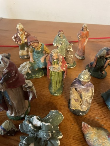 Lotto statuine presepe - lotto, antiche