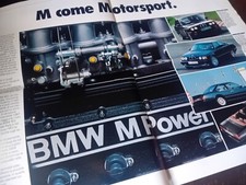 BMW GAMMA 1988 E30 E32 E34 E24 CSI M SPORT Z1 PUBBLICAZIONE UFFICIALE 42X30