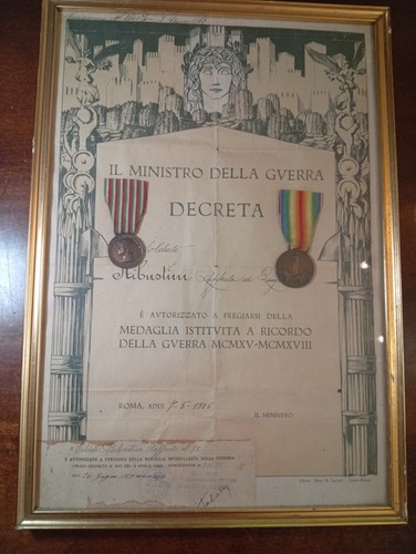 Decreto diploma corniciato - decreto/diploma,