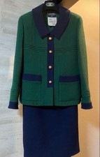 USED VINTAGE CHANEL GREEN AND