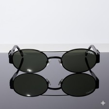 VINTAGE CHEVIGNON Rarity Sunglasses Mod.1952 colD061 Black Fr./Grey GLASS lenses