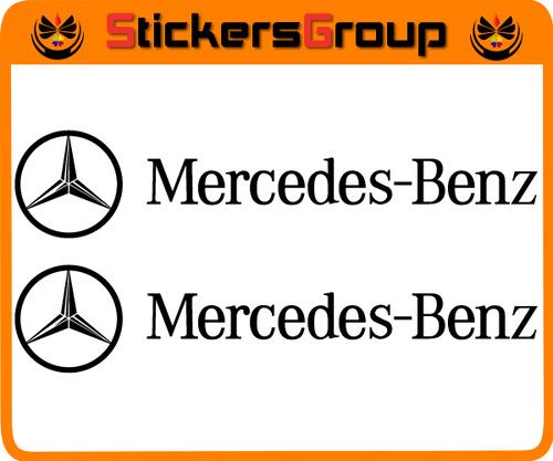 Coppia adesivi merceds - coppia, merceds-benz