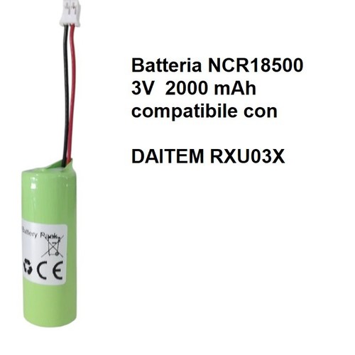 Batteria 18500 compatibile con