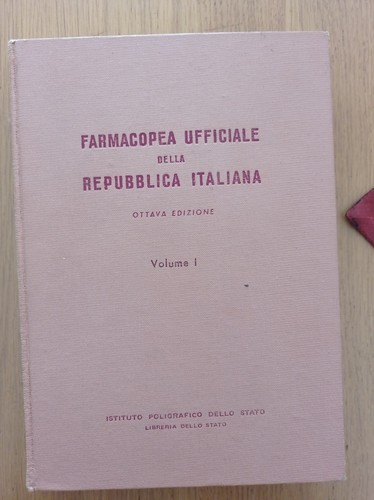 Farmacopea ufficiale della - farmacopea,