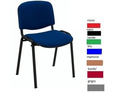 Sedia da Ufficio Conferenza Fissa Sala Attesa Riunione Convegni Chiesa Scuola