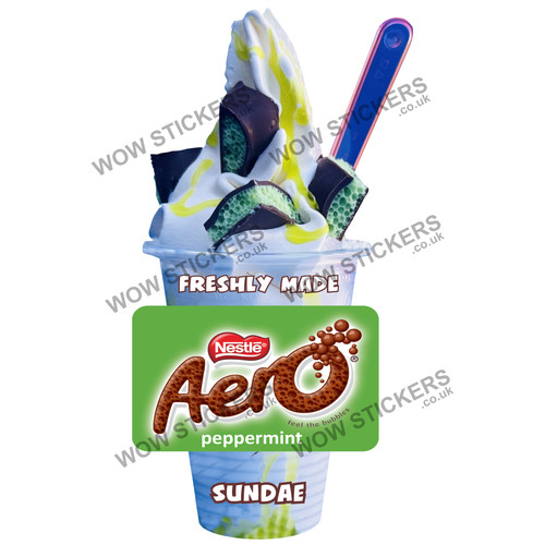 Adesivo furgone gelato aero - furgone,