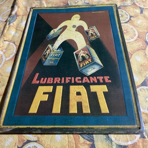 Targa metallo lubrificante - in,