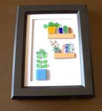 Quadro cornice arte sea glass