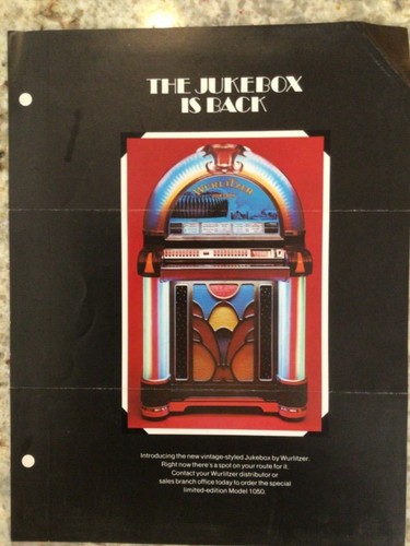 Brochure jukebox wurlitzer - brochure,