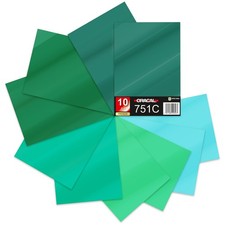 Fogli DIN A4 set di 10 verde