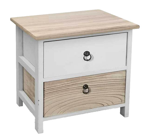 Comodino cassettiera legno - comodino,