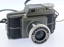 FERRANIA IBIS, FOTOCAMERA PER FILM 127 1952-1960 CON TRACOLLA ORIGINALE