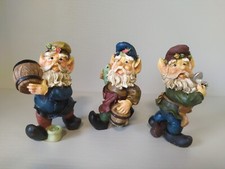 Nani Da Giardino Decorativi Set Da 3 Nanetti 8cm Altezza