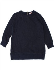 SUN68 Maglione Felpa Bambina 18-24 Mesi Blu Navy Cotone AI08