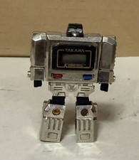 Transformers 1983 raro argento Kronoform Takara Co. Orologio Robot Non Funzionante