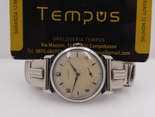 OROLOGIO LONGINES MILITARE ULTRA RARO ANNO 1935 QUADRANTE SANDWICH ACCIAIO MANUALE 