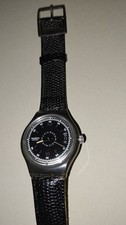 Swatch Automatico Nuovo NOS Rappongi SAM400 1993 Vintage Orologio da polso Pelle