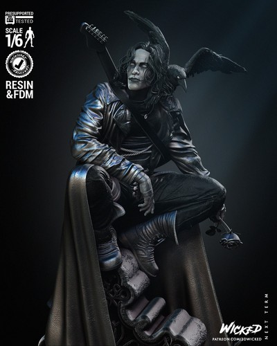 The crow 24 scultura - the, crow,