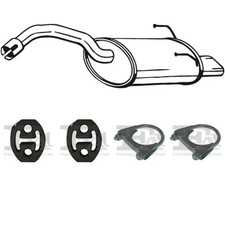 Silenziatore terminale BOSAL per FIAT 500 Hatchback, Cabrio 1.2, 70 KW 12/09 -