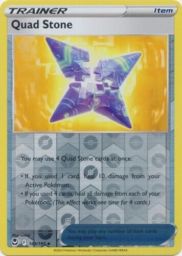 Carta pokemon tcg - carta, quad