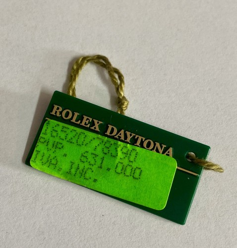 Rolex green tag hangtag - tag,