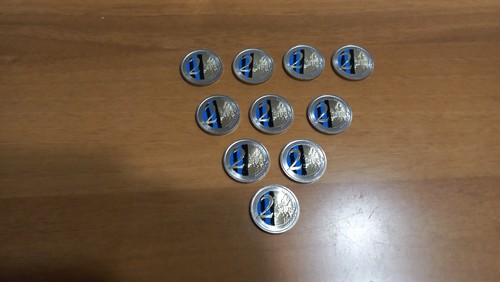 Euro inter fdc colorato - fdc,