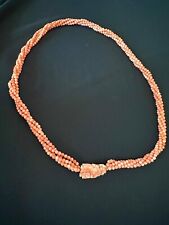 Collana in corallo rosa