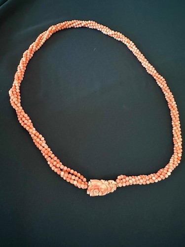 Collana corallo rosa - collana,