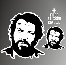 adesivo Bud Spencer sticker aufkleber decal auto moto + 1 FREE STICKER CM. 10