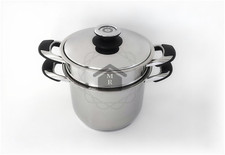 PENTOLA CUOCI PASTA PASTAIOLA CON CESTELLO ACCIAIO INOX 3 Pz. PREZIOSA