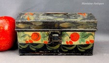 Baule miniatura latta dipinto