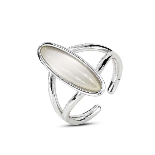 Anello boccadamo con pietra - boccadamo,