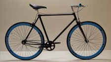 Bici fixed single speed 28 alluminio nero personalizzabile