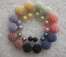 Orecchini a sfera di perle