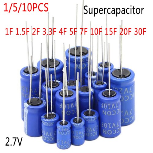 Condensatore 10x 7v blue - 1/5/10x, 2,7v