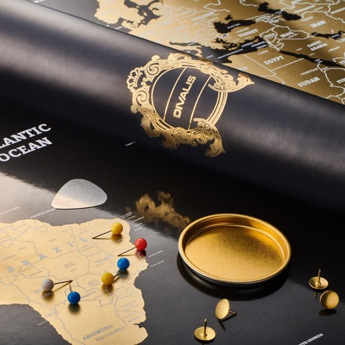 Mappa del mondo - del, grattare