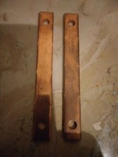 4 Barrette Stecche Di Rame 100x12x3 mm usate con fori condensatori utensili