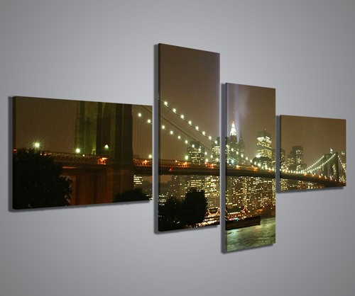 Quadri moderni new york bridge - york,