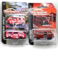 2x Majorette VW Volkswagen T3