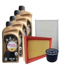 Kit tagliando Peugeot 108 Citroen C1 Toyota Aygo 1.0 3 Filtri 4 Olio 5W40
