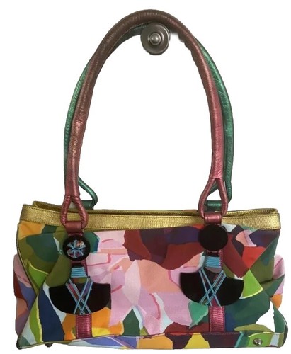 Borsa tela multicolore con - borsa,