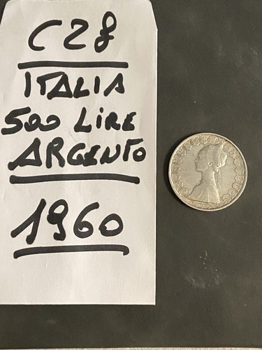 Moneta argento 500 lire - 500, “le