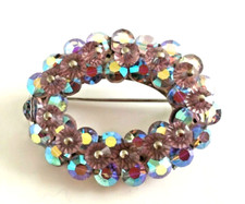 Superbe BROCHE vintage OVALE